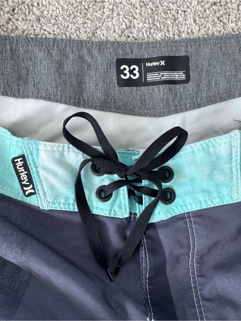 Hurley Phantom Board Shorts Men’s Size 33 Performance Swim Trunks